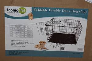 lot 78 image: Iconic Pet Foldable Double Door Dog Cage