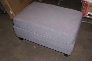 lot 170 image: Fabric Ottoman - Grey