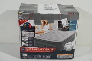 lot 37 image: Dura Beam Deluxe 22 Queen High Rise Air Mattress