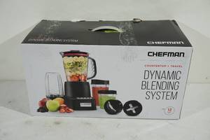 lot 130 image: Chefman Countertop and Travel Dynamic Blending System