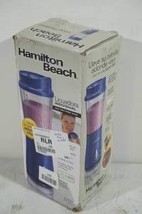lot 156 image: Hamilton Beach Single Serve Blender with Travel Container