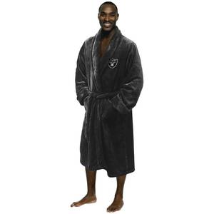 lot 151 image: NFL Mens Silk Touch Bath Robe - Raiders