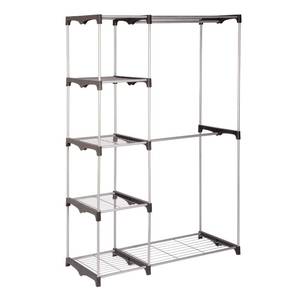 lot 195 image: NEW Honey-Can-Do Double Rod Freestanding Closet