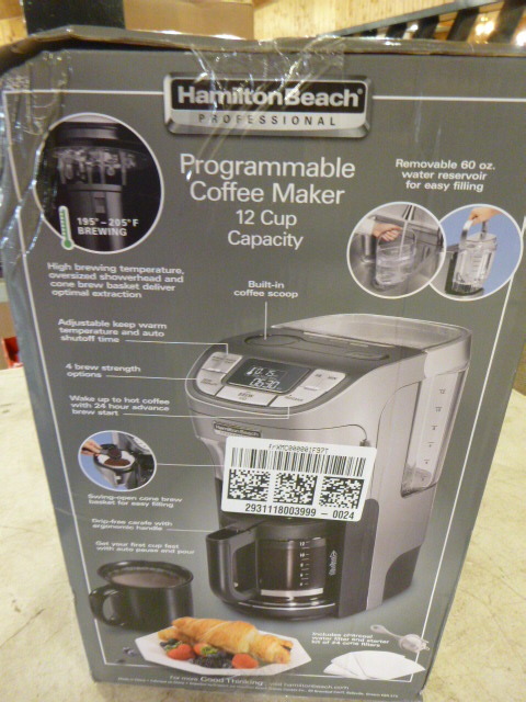 Hamilton Beach Professional 12 Cup Programmable Coffee Maker 49500