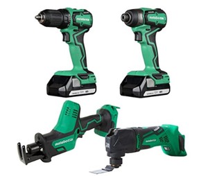 lot 3 image: NEW Metabo HPT 18V Multivolt 4 Piece Sub Compact Cordless Combo Kit