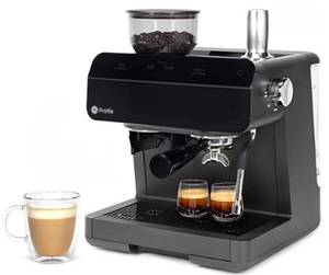 lot 19 image: NEW GE Profile Semi Automatic Espresso Machine and Steam Frother