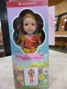 lot 42 image: NEW American Girl Wellie Wishers Willa Doll