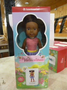 lot 45 image: NEW American Girl Wellie Wishers Kendall Doll