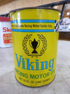 lot 57 image: Vintage Can of Viking Racing Motor Oil
