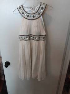 Cache Beaded Dress Size 2, Sequin Ruched Dress Size S, Bisou Bisou Size 2