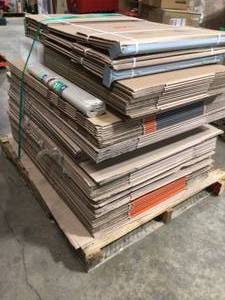 Pallet of Home Depot Moving Storage Boxes Various Sizes See Pictures