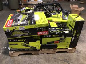 Lot of Assorted and Mixed RyobuPower Tools Customer Returns See Pictures