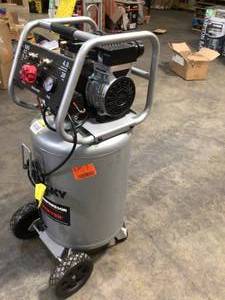20 Gal. Vertical Electric-Powered Silent Air Compressor by Husky Customer Returns See Pictures