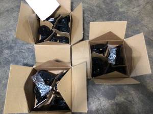 4 in. Caster Kit for Heavy Duty Welded Steel Garage Base Cabinets by Husky Customer Returns See Pictures