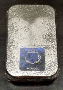 5 TROY OZ .999 FINE SILVER POURED BAR IN ORIGINAL BOX