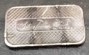 1 TROY OZ .999 FINE SILVER BAR SILVERTOWNE