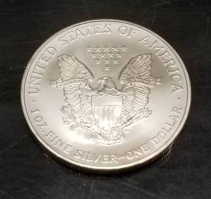 2007 AMERICAN SILVER EAGLE 1 TROY OZ .999 FINE SILVER DOLLAR