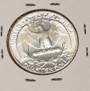 1964 WASHINGTON QUARTER  BU