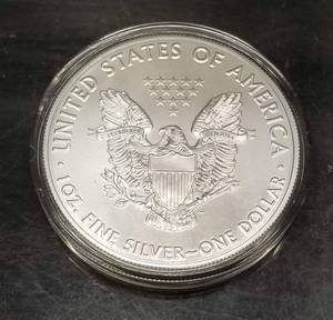 2021 type 1 AMERICAN SILVER EAGLE 1 TROY OZ .999 FINE SILVER IN AIRTITE