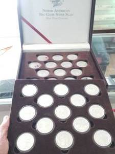 27 TROY OZ .999 FINE SILVER NORTH AMERICAN BIG GAME SUPER SLAM IN ORIGINAL BOX
