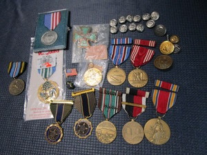 WWII Medals, Buttons