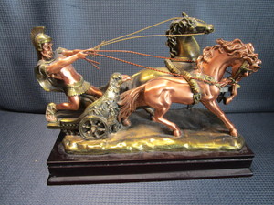 Chariot Soldier Sculpture