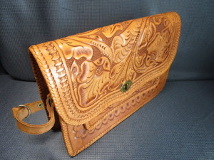 Vintage Tooled Leather Bag