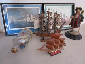 Ship in Bottle, Prints, Figure