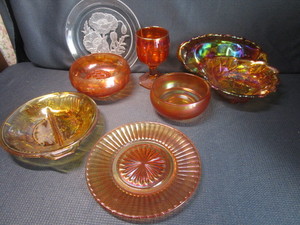 Carnival Glass, Plates