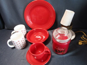 Fiesta Setting, Vintage Milk Glass
