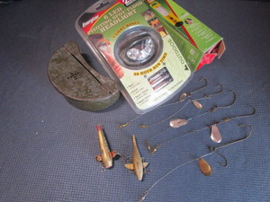 Bait Box, Lures, Lantern