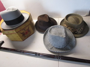 Mens Hats & Cane