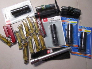 Pocket Knives, Flashlights