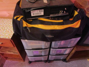 Cabinets, VHS Tapes, VCR