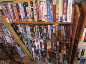 VHS Tapes & Stand