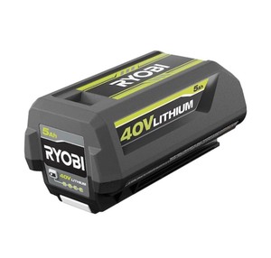 RYOBI 40V Lithium-Ion 5.0 Ah High Capacity Battery With RYOBI 40V Lithium-Ion Rapid Charger