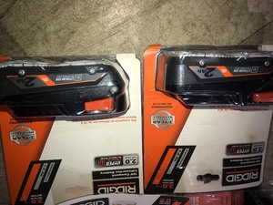 Lot of 2.0 ah ridgid batteries