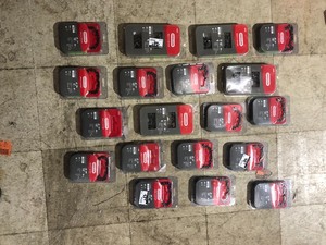 Lot of assorted chainsaw chains
