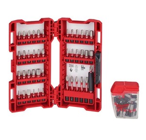 Milwaukee SHOCKWAVE Impact-Duty Alloy Steel Screw Driver Bit Set (72-Piece) with Milwaukee SHOCKWAVE Impact-Duty Titanium Drill Bit Set (15-Piece)