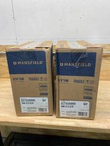 lot 21 image: MANSFIELD Lot of 2-  3173 Alto, White, Toilet Tanks & Lids