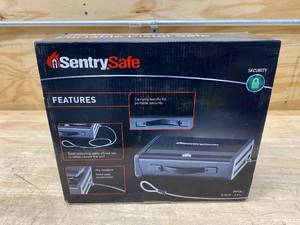 lot 92 image: SENTRYSAFE Portable Pistol Safe 0.10 cu Feet (locked with no key)