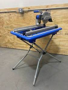lot 98 image: KOBALT 7-in 10-Amp Wet Tile Saw with Stand