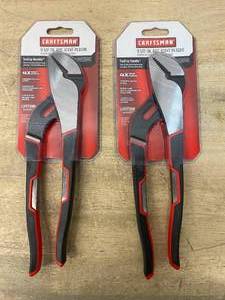 lot 44 image: CRAFTSMAN Lot of 2-  9 12 Arc Joint Pliers