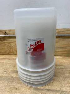 lot 116 image: PRO-LINR Lot of 6-  5 Gallon Pail Liners