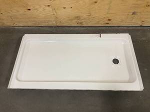 lot 74 image: MANSFIELD Pro-Fit 32-in W x 60-in L with Left Drain Shower Base (White)