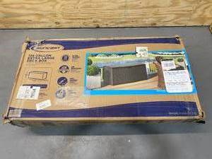 lot 84 image: SUNCAST  52.75-in L x 29-in 124-Gallon Java Plastic Deck Box