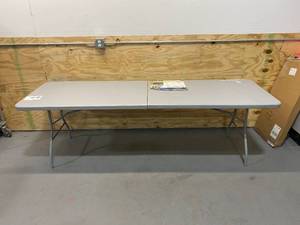 lot 88 image: COSTCO 8 ft. Foldable Resin Table