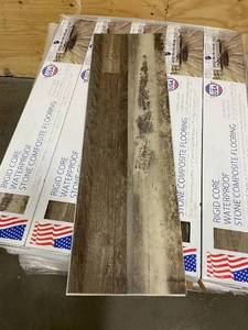 lot 4 image: 50 Boxes of- RIGID CORE (CDW437-03) Waterproof Stone Composite Flooring (1,190 sq. ft.)