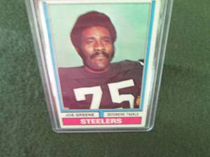 lot 26 image: 26. 1974 Topps Joe Greene Card...