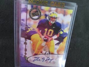 lot 41 image: 41. 2000 REPRINT Tom Brady Rookie A...